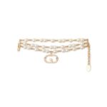 Bracciale fili di perle GC Logo - 4020 White 