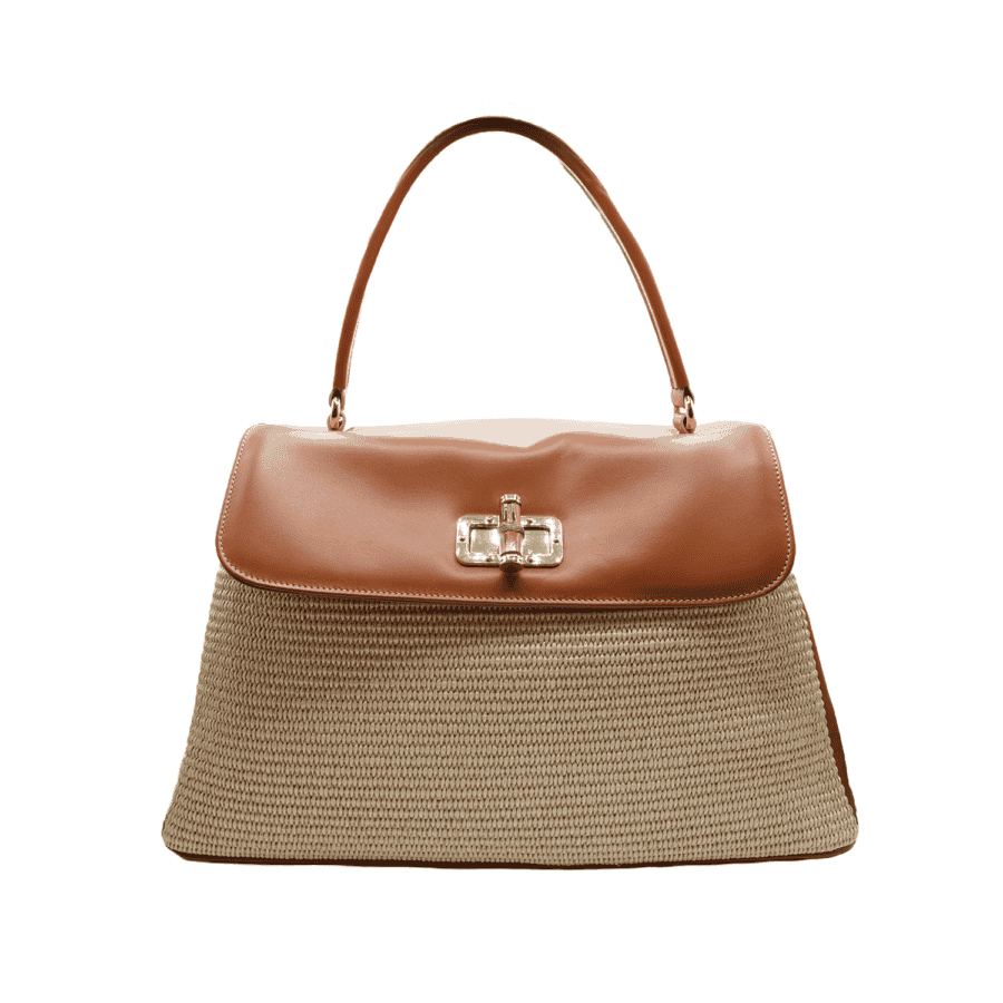 Bold in pelle e rafia